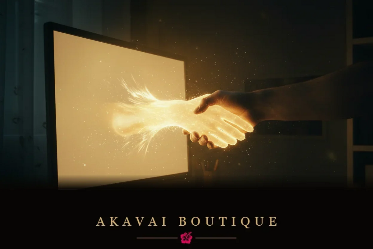 Poignée de main collaboration Polynésie et France - Akavai Boutique