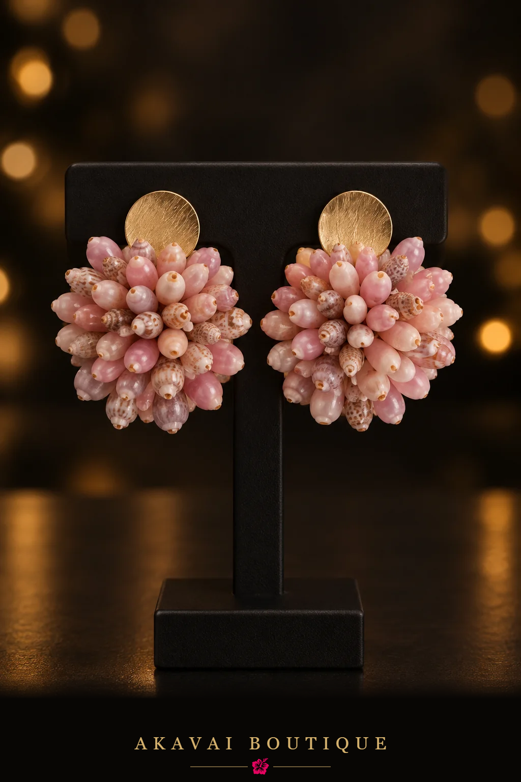 Boucles FETIA en coquillages – Akavai Boutique