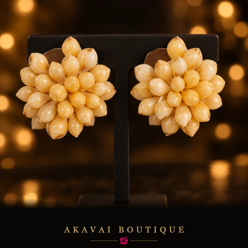 Boucles FETIA en coquillages – Akavai Boutique
