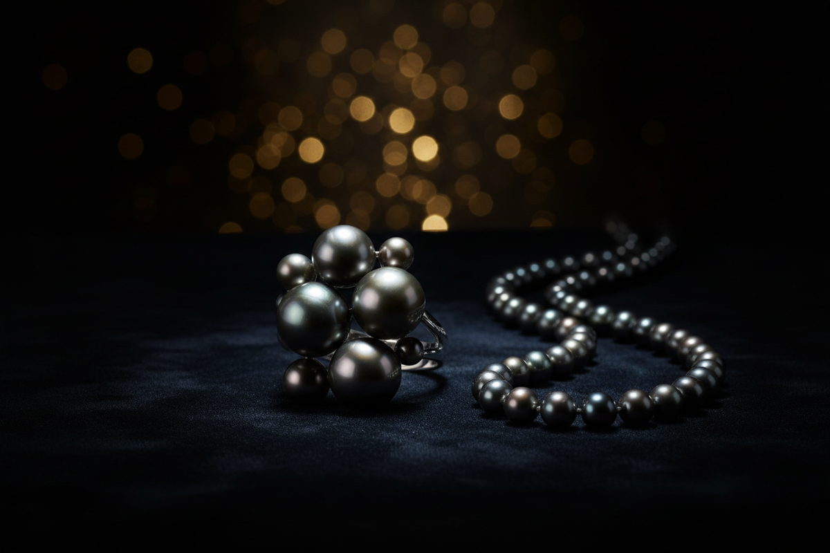 Campagne publicitaire Akavai Boutique — bijoux de luxe en perles de Tahiti