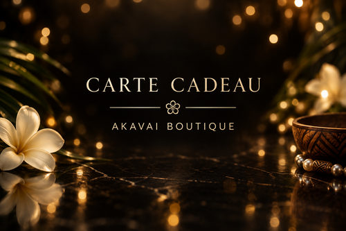 Carte cadeau numérique Akavai Boutique de 10 € à 150 € – bijoux polynésiens