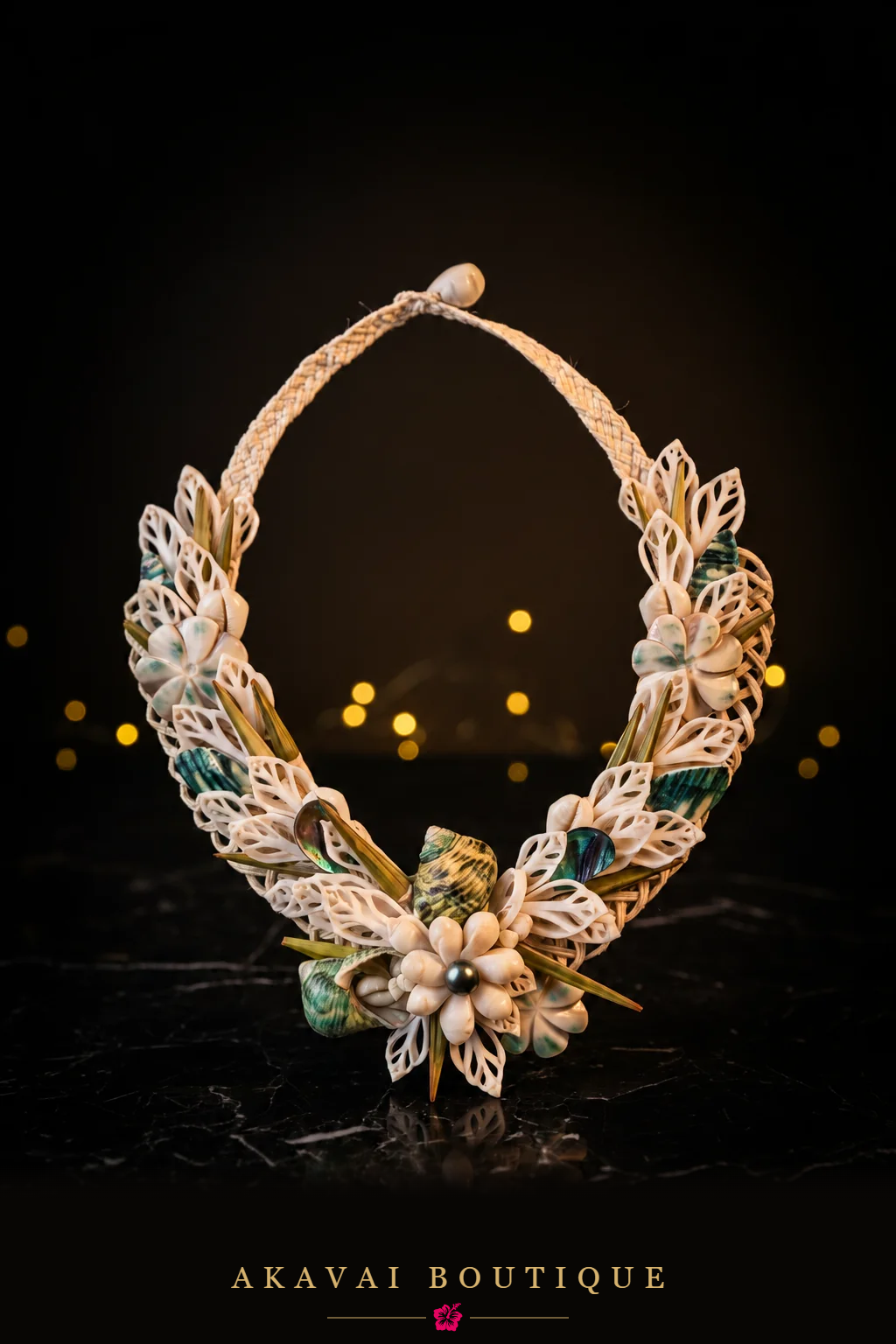 Collier MATIE coquillages, abalone et perle de culture de Tahiti seul – Akavai Boutique