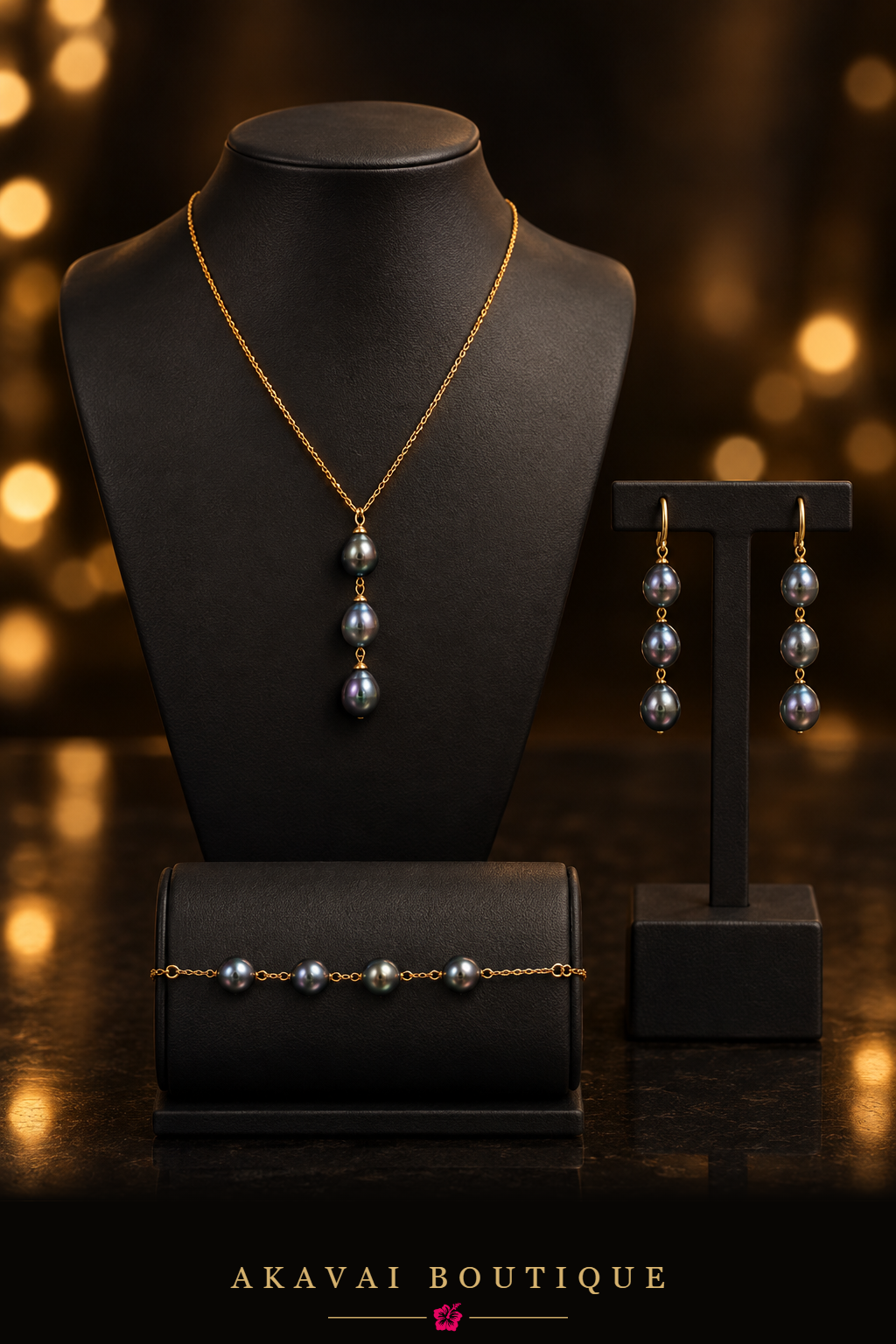 Parure de perles de culture de Tahiti seule – Akavai Boutique