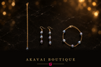Parure de perles de culture de Tahiti, autre angle – Akavai Boutique